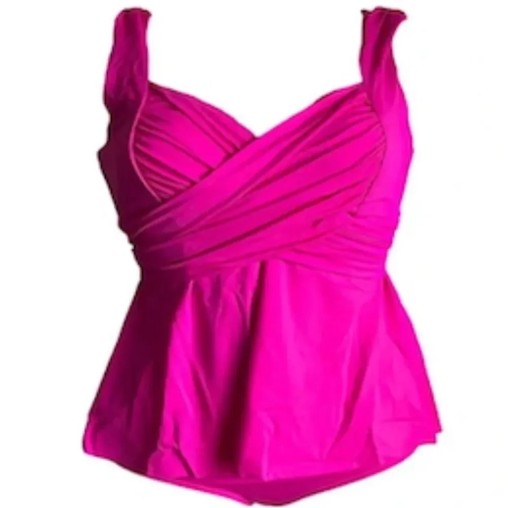Kim Gravel Vibrant Pink Swimsuit Sz 14